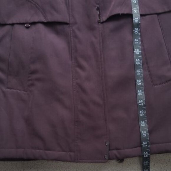 Fleet Street Purple Double Lined Parka Coat With Removable Hood Size S - Picture 10 of 10